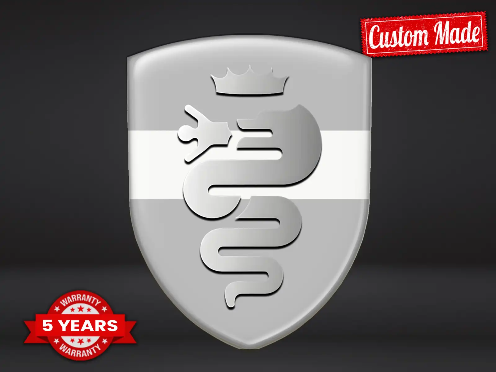 Alfa Romeo Autoembleme Personalisierbar Stern Exklusiv Robust